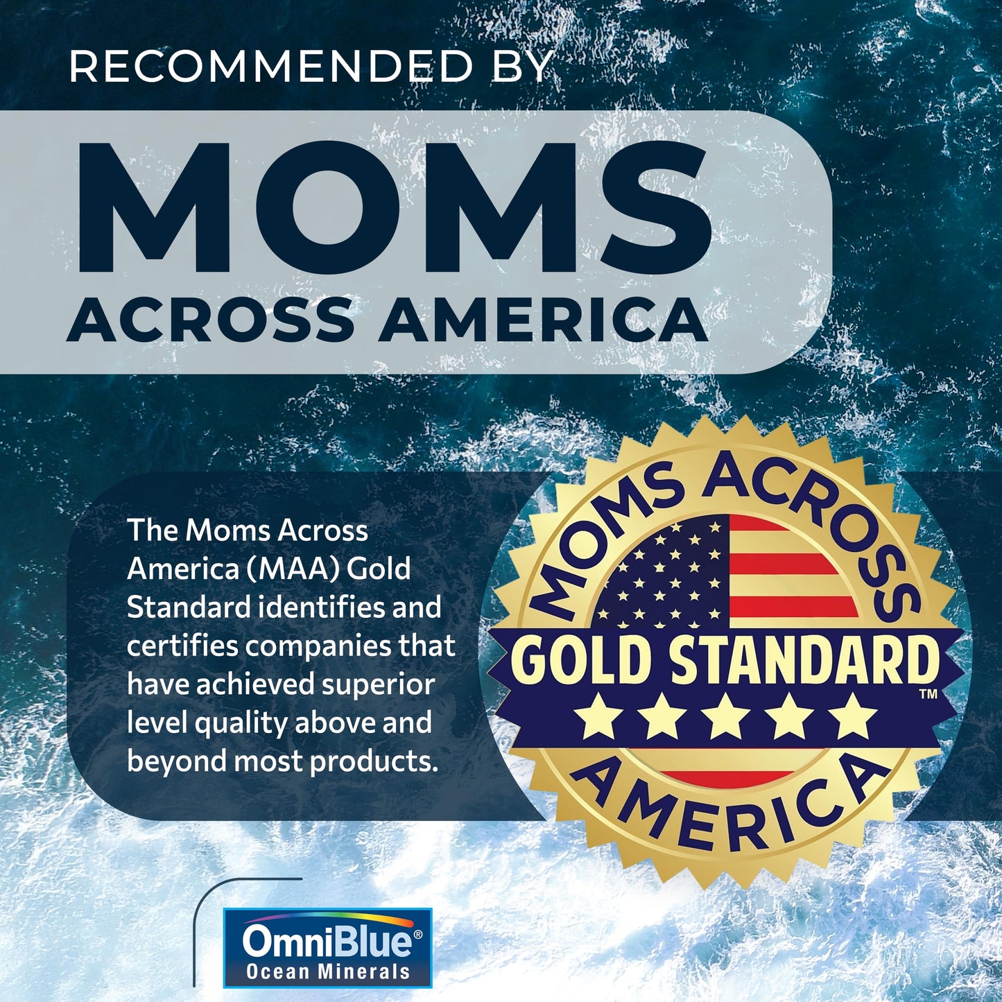 OmniBlue Ocean Minerals – 70+ Trace Minerals & Liquid Magnesium (8 oz) | Low Sodium