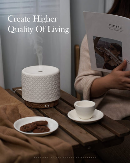 Onaboviva Ceramic Essential Oil Diffuser – 280ml Ultrasonic