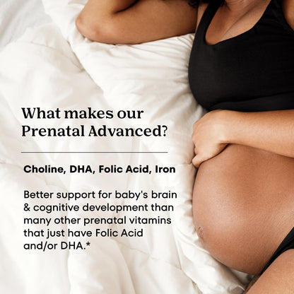 One A Day Prenatal Advanced - Brain-Builder Vitamins with Choline, DHA, Folic Acid, Iron (120 Ct)