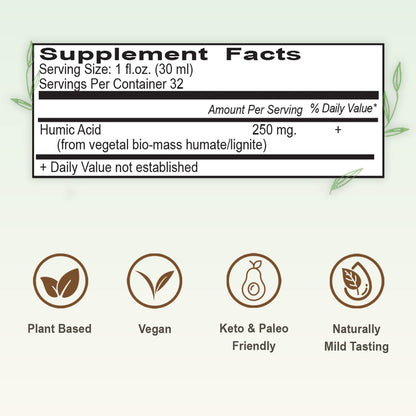 Vital Earth Minerals Humic Minerals 2-Pack – Fulvic Acid & 70+ Trace Minerals