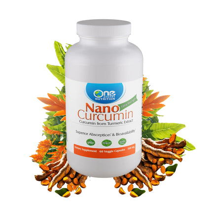 One Planet Nutrition Nano Curcumin 500 mg Veggie Capsules (60 Servings) – High Absorption