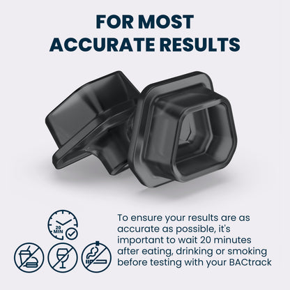 BACtrack C-Series Mouthpieces (20-Count) - Compatible with C6 & C8 Breathalyzers | Not Compatible with BACtrack Mobile