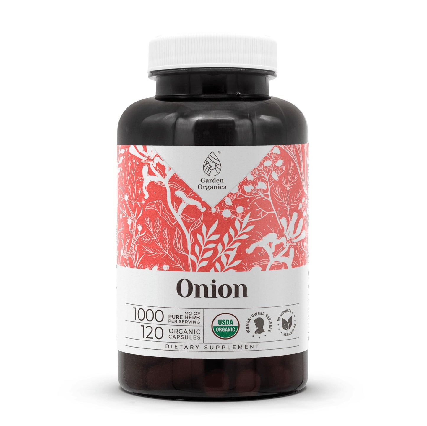 Onion USDA Organic 120 Capsules | High-Potency Natural Supplement | Certified Organic Vegetarian Capsules and Organic Onion (Allium cepa) Dried Bulb (120 Capsules)