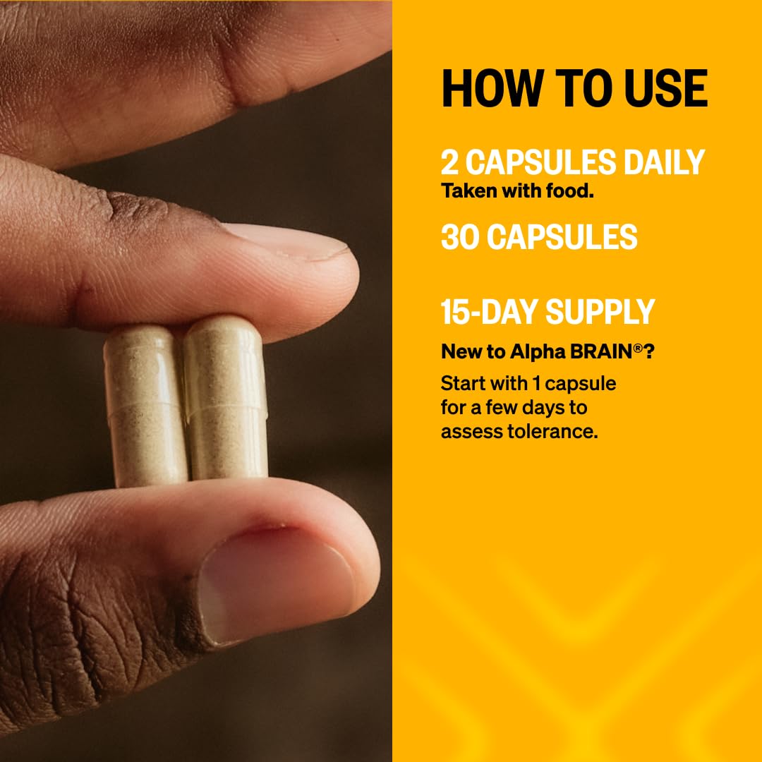 ONNIT Alpha Brain 120ct – Premium Nootropic for Focus, Memory & Concentration