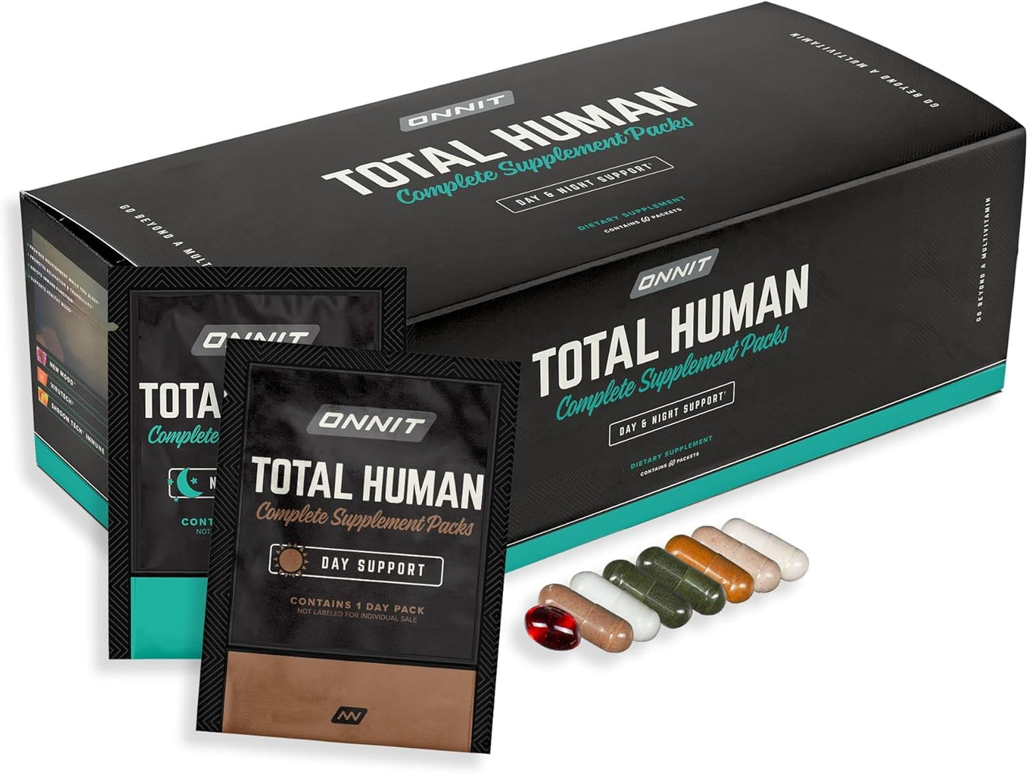 ONNIT Total Human Day & Night Multivitamin — 30-Day Pack for Men & Women