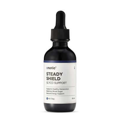 ONOTIC Glyco Support Steady Shield Drops – 17-in-1 Herbal Blood Sugar Health (60 ml) | Vegan, Non-GMO, Gluten Free