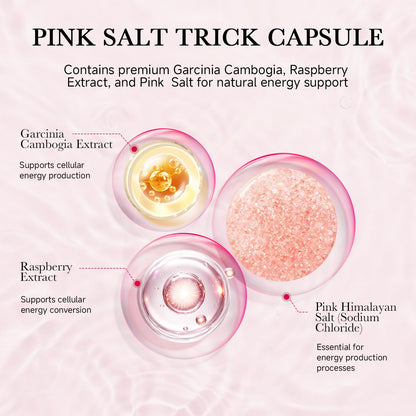 ONOTIC Pink Salt Trick Capsules – Weight & Energy Supports, Raspberry & Mango Extract, 90 Capsules (45 Servings)