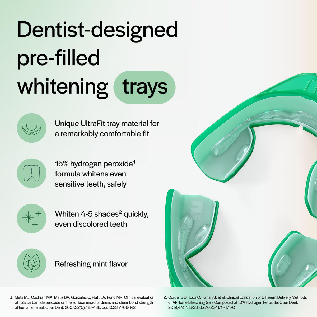 Opalescence Go 15% Mint — Prefilled Teeth Whitening Trays (4 Treatments per Pack, 3 Packs) | Ultradent