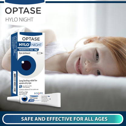 Optase HYLO Night Eye Ointment - .18 oz | Overnight Eye Lubricant