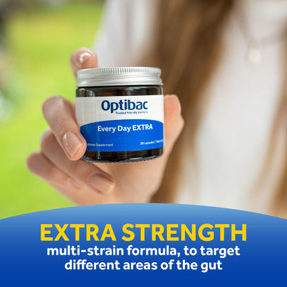 OptiBac For Every Day EXTRA - Vegan 20 Billion CFU Multi-Strain | 90 Capsules