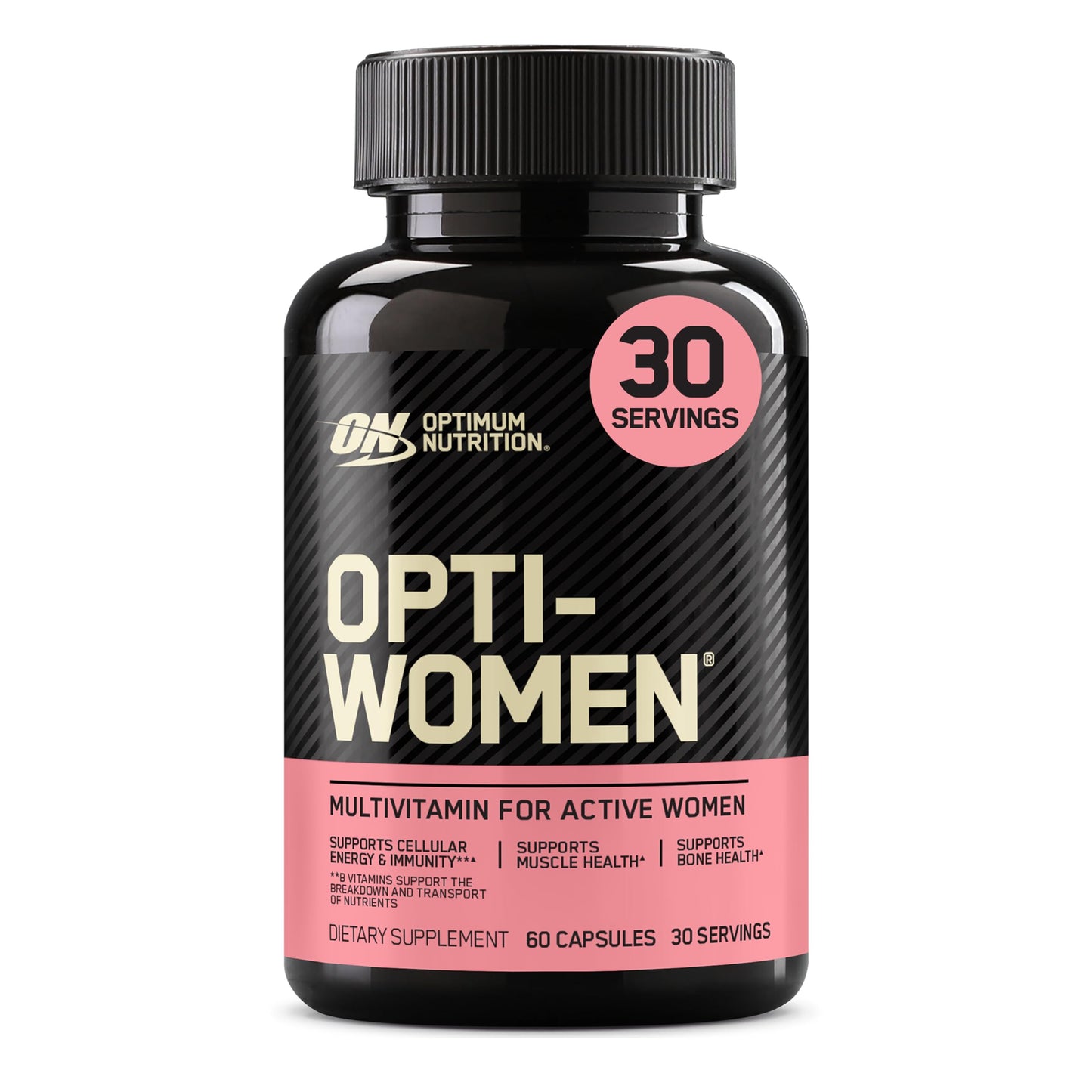 Optimum Nutrition Opti-Women Daily Multivitamin for Women | Immune Support with Iron | 60 Count (Packaging May Vary)