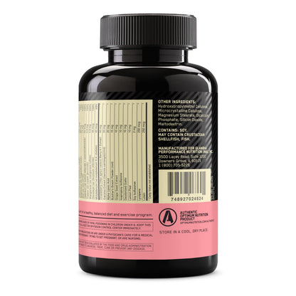 Optimum Nutrition Opti-Women Immune Support Multivitamin – 120 Count Capsules