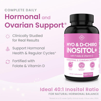 Optify Myo-Inositol & D-Chiro Inositol 40:1 for Women – Hormonal Balance & Regular Cycles | 30-Day Supply