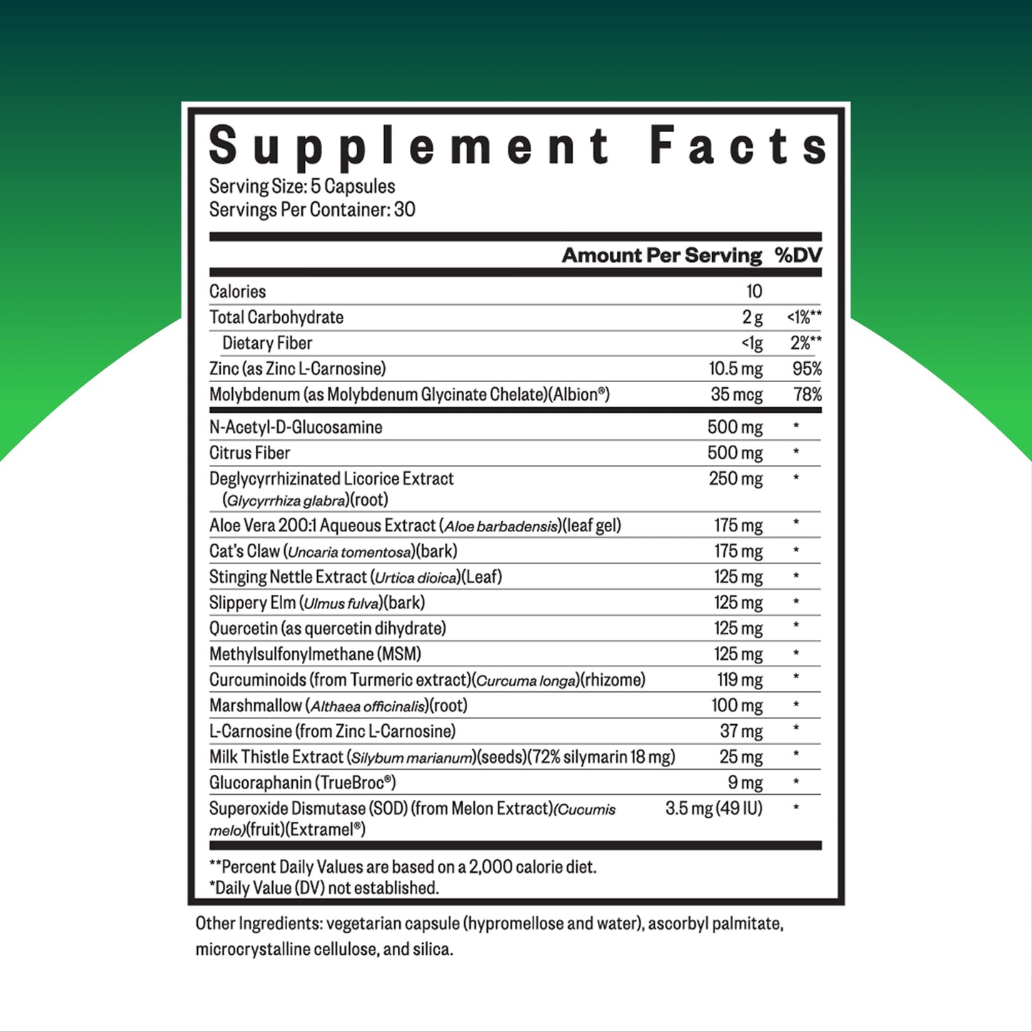 Optimal GI Glutamine-Free Supplement | Digestive and Gastrointestinal Support | Seeking Health | 150 Capsules | 30 Servings