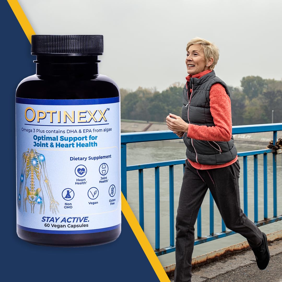 Optinexx Premium Vegan Omega-3 – Algae DHA & EPA + Vitamin E