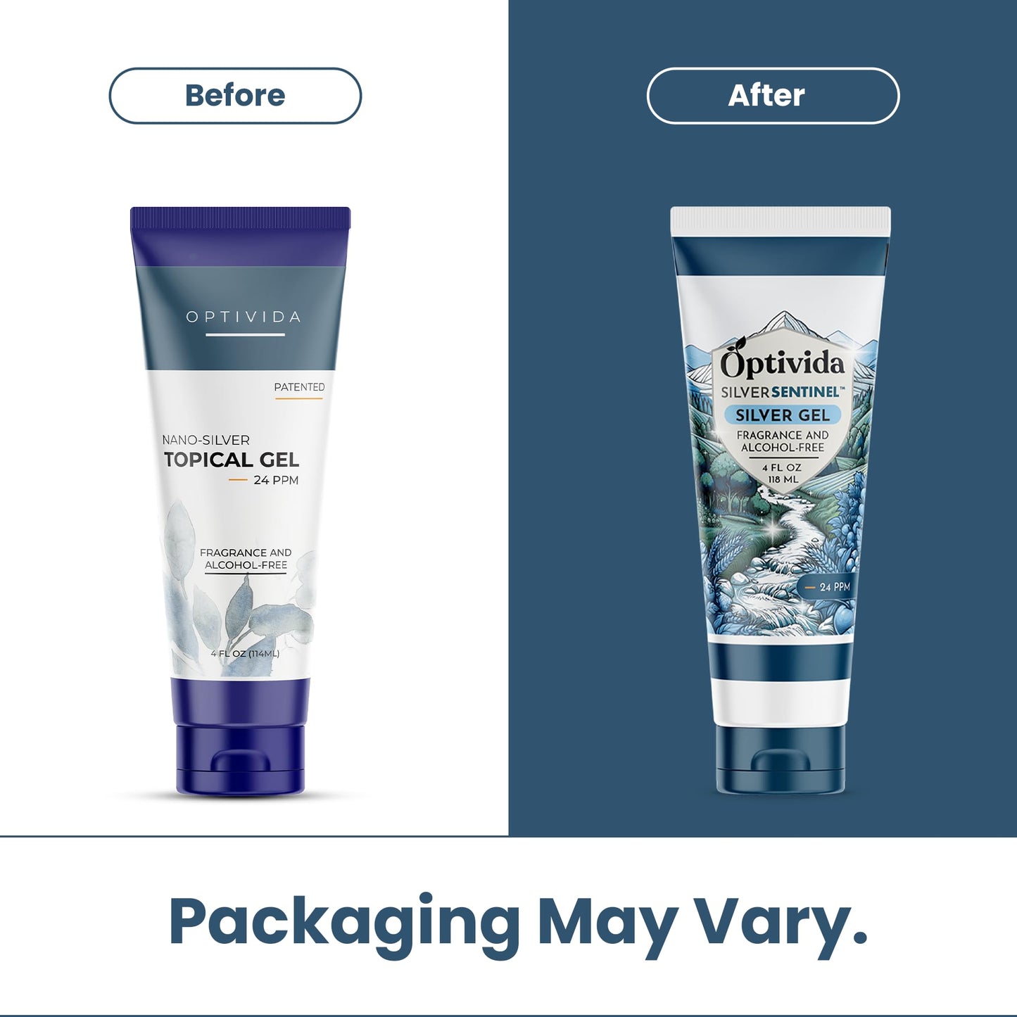 OPTIVIDA Colloidal Silver Gel for Wound Care – Unscented Nano-Silver Topical Gel (4 oz)