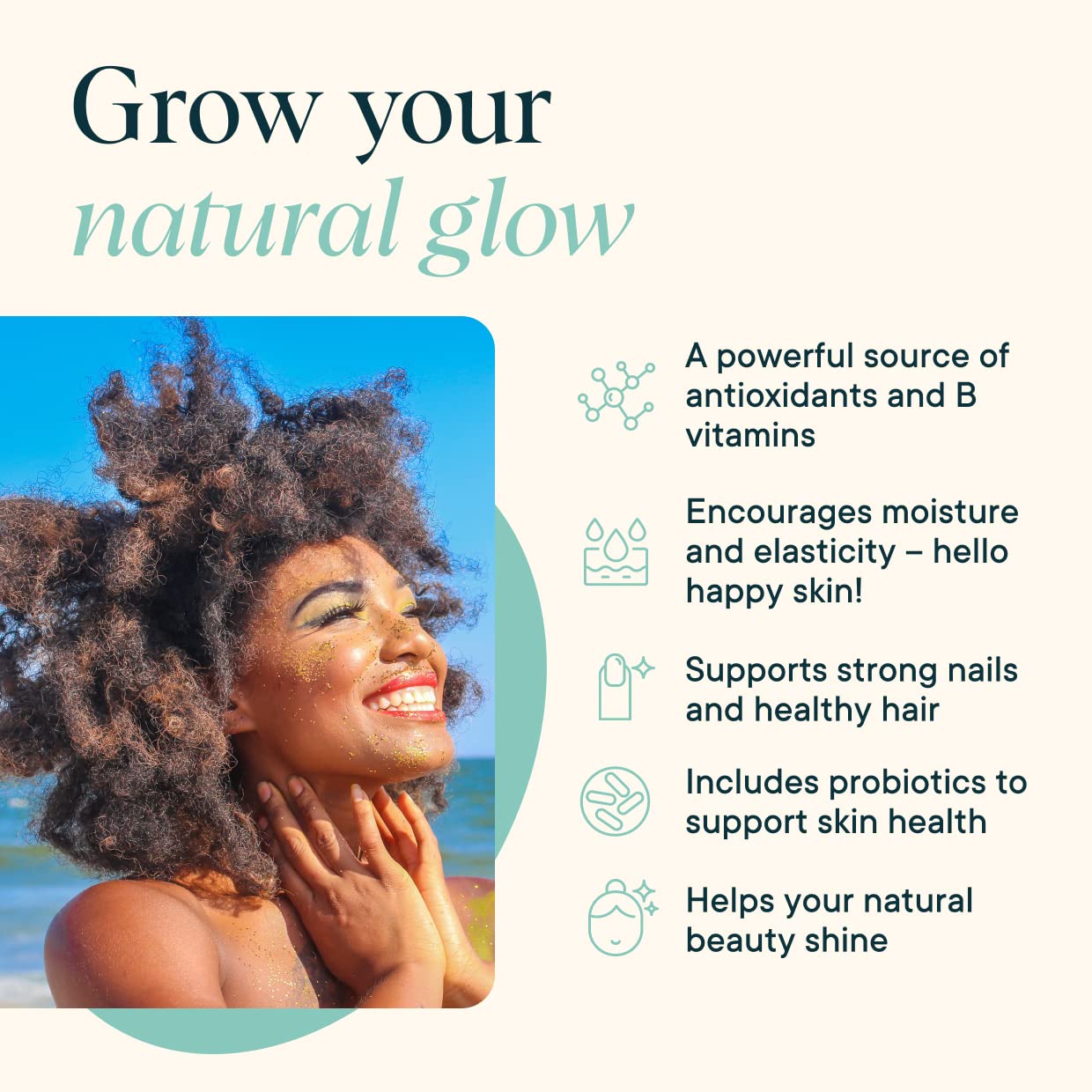 Ora Organic BeYouTiful Hair, Skin & Nails – 60 Vegan Capsules
