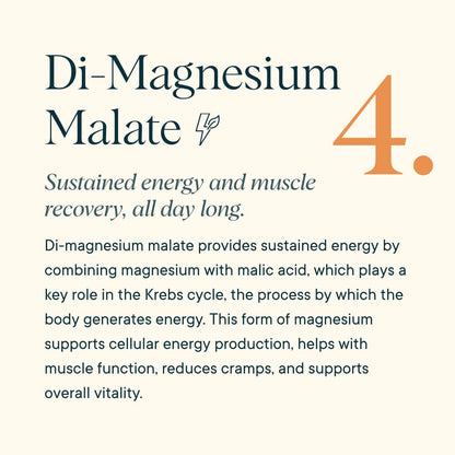 Ora Organic Magnificent Magnesium Complex Powder – 4-in-1 for Sleep, Recovery & Heart Health