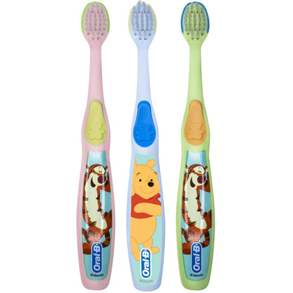 Oral-B Baby Pooh Manual Toothbrushes – Extra Soft for 0-3 Years – Pack of 3