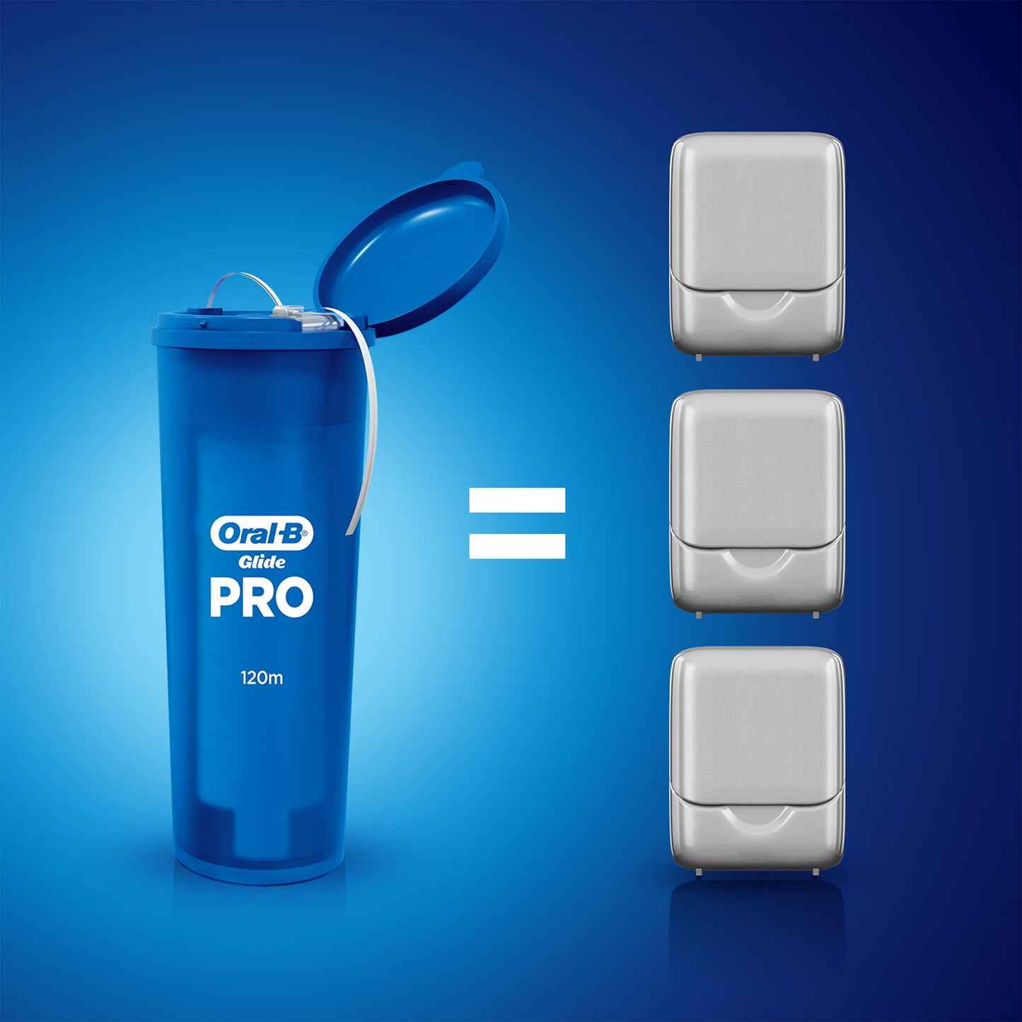 Oral-B Glide PRO Refillable Floss Starter Kit, 120m