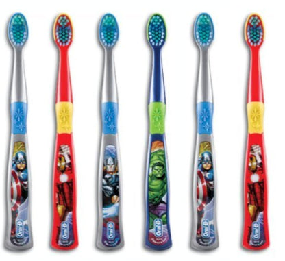 Oral-B Kids Spider-Man Toothbrush – Extra Soft for Ages 3+ (Pack of 6)