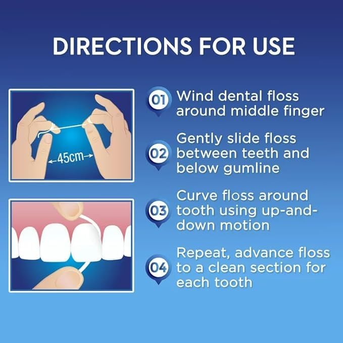 Oral-B Super Floss Mint, 50 Pre-Cut Strands, Pack of 3 – Removes Plaque Under Gumline