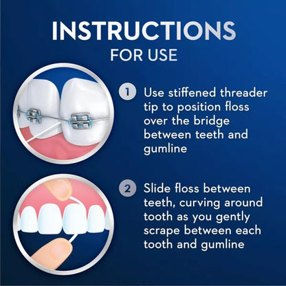 Oral-B Threader Floss 30 Count – 6 Envelopes of 5 Threaders (Pack of 5)