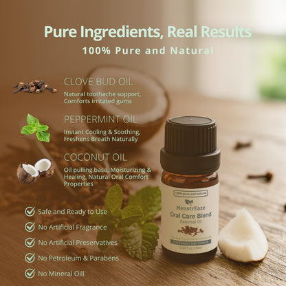 Oral Care Blend: Clove Bud & Peppermint in Coconut Oil for Teeth & Gums