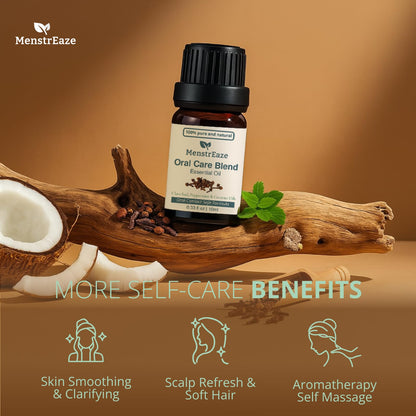 Oral Care Blend: Clove Bud & Peppermint in Coconut Oil for Teeth & Gums