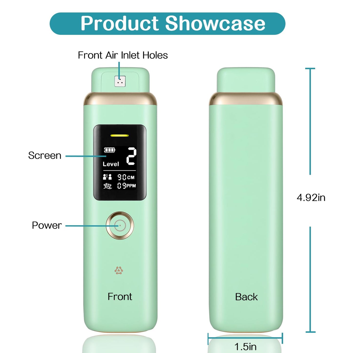 Oral Odor Freshening Monitor - Portable Bad Breath Detector (32-bit)