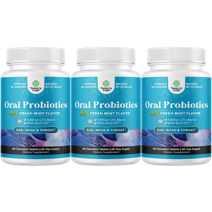 Oral Probiotics for Teeth & Gums – BLIS K12 Minty Fresh 3B CFU (3 Pack)