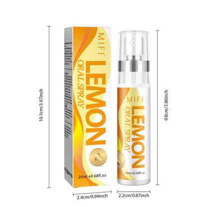 Oral Spray for Adults - Sugar-Free Breath Freshener, Lemon Flavor 2-Pack, Dry Mouth Relief