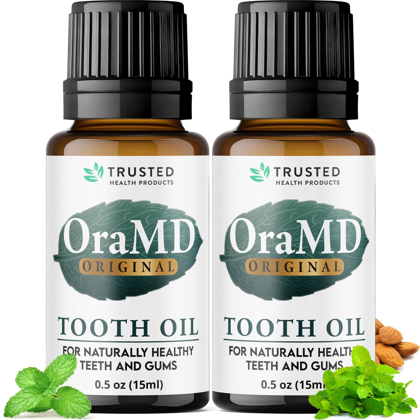 OraMD 4-in-1 Original Strength Tooth Oil – Gum Disease & Gingivitis Treatment (2-Pack) – All-Natural