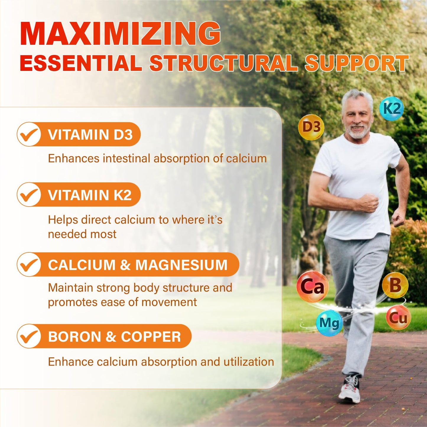 Calcium 1200 mg Gummies with Vitamin D3 – Calcium Citrate, K2 & Ashwagandha