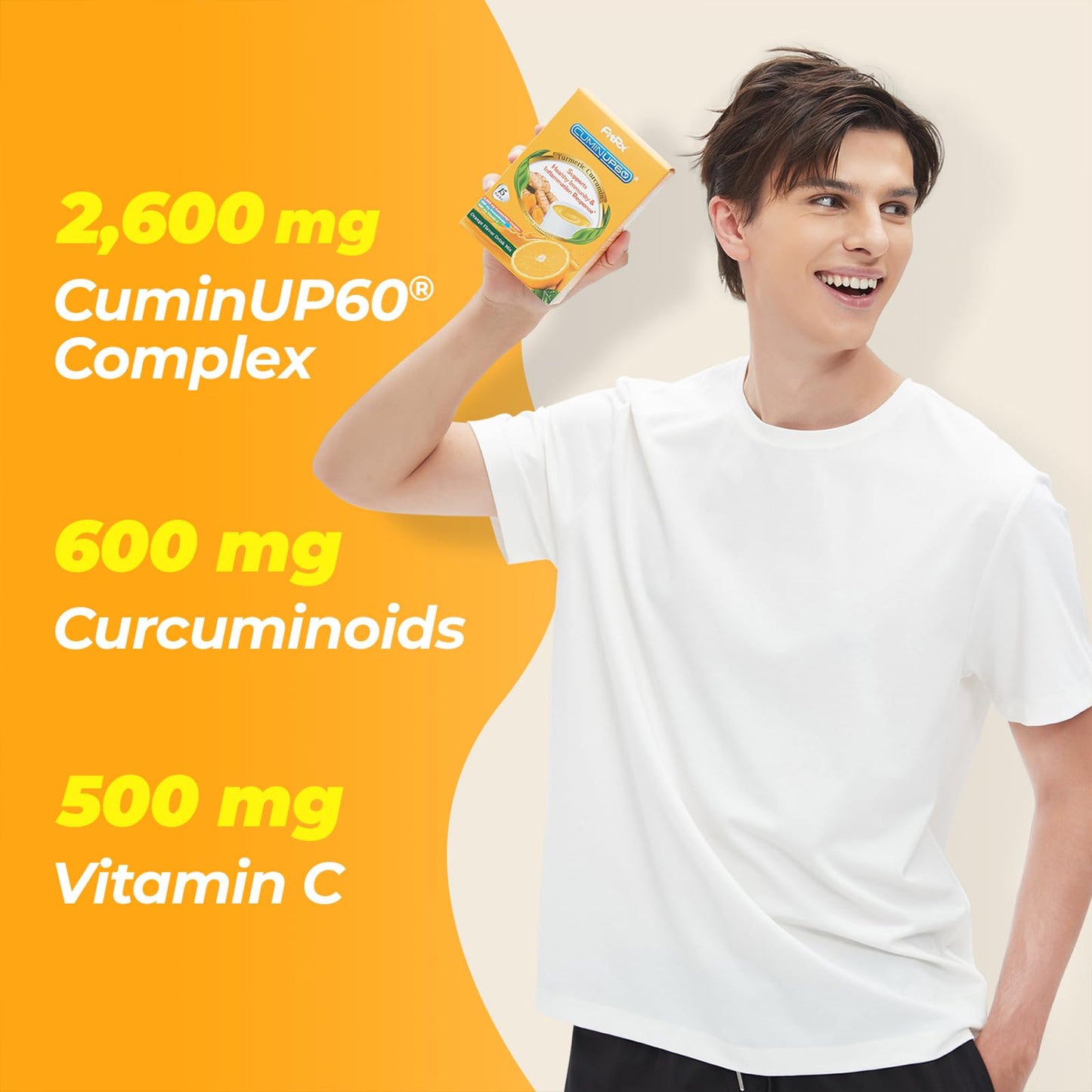 PureBotan Turmeric Curcumin Drink Powder | Orange Immunity Shots with Vitamin C