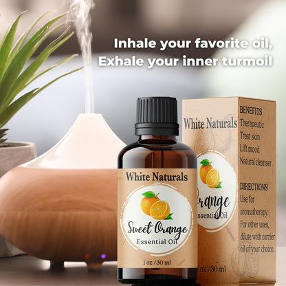 Sweet Orange Essential Oil - Pure & Natural for Diffusers & DIY