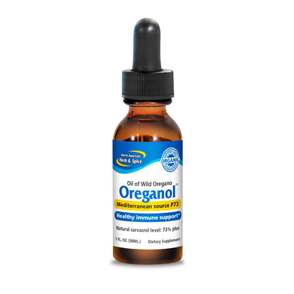 Oreganol P73 Oregano Oil - Unprocessed Wild Organic 1 oz | Non-GMO | 432 Servings