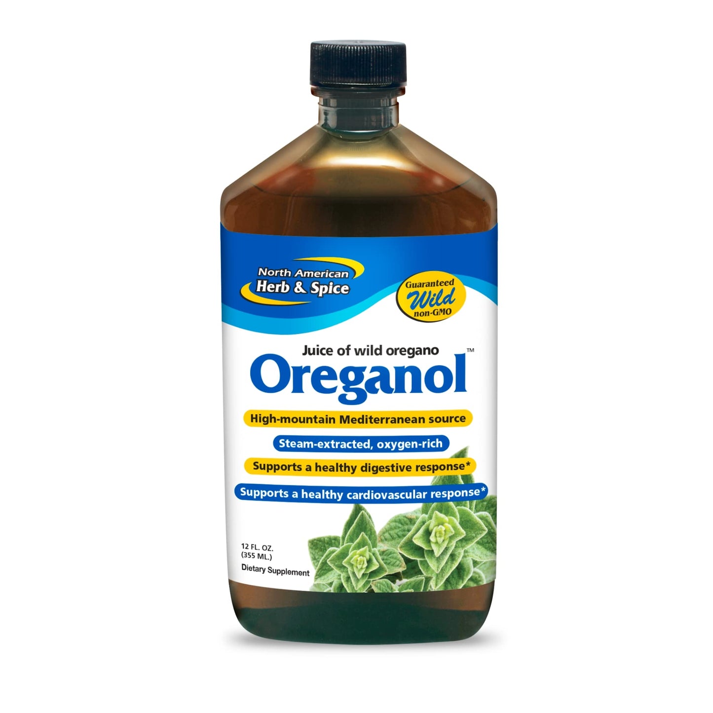 North American Herb & Spice Oreganol P73 Juice - Wild Oregano Oil, 12 fl oz Pack of 2