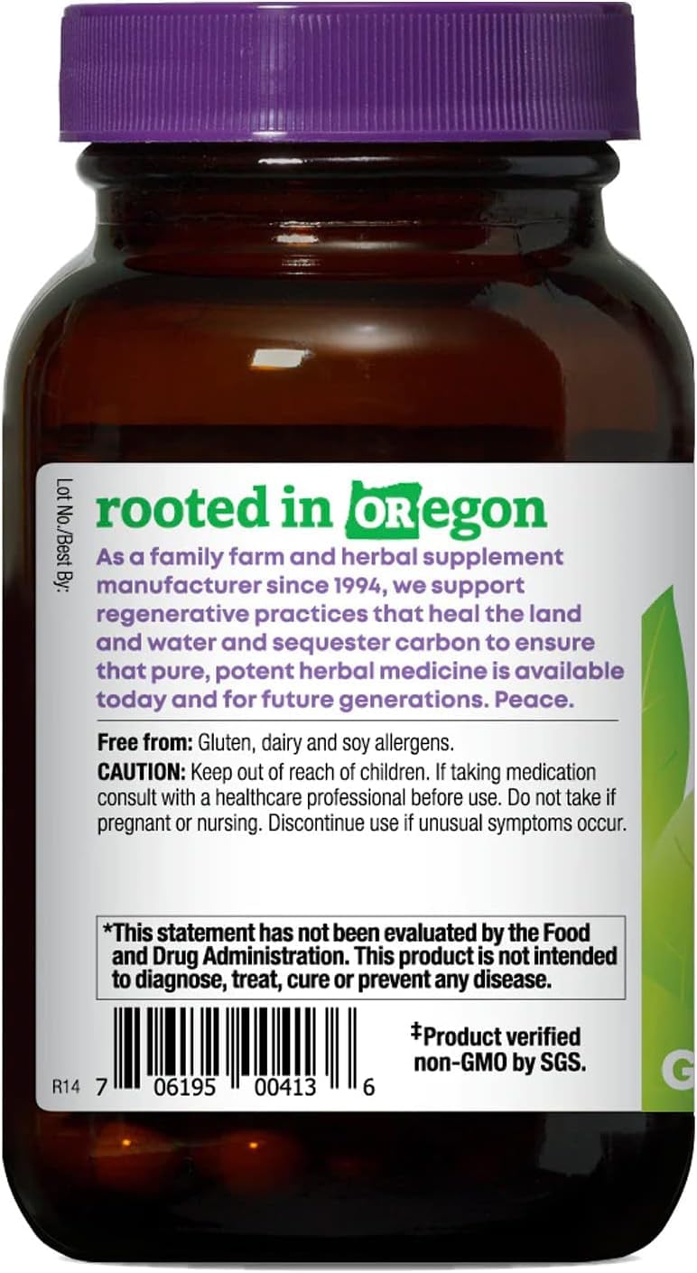 Oregon's Wild Harvest Bilberry Herbal Supplement – Vegan Capsules, 880 mg, 60 Count