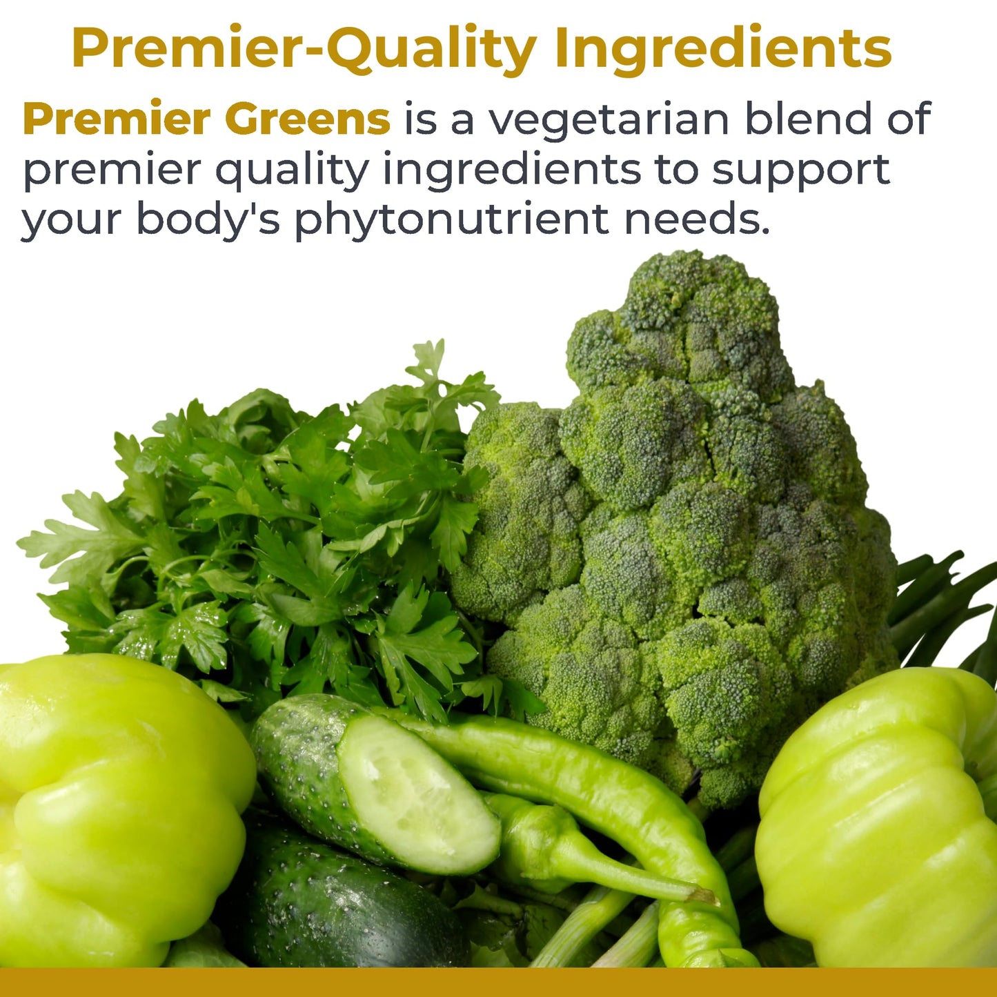 Premier Greens Capsules | Premier Research Labs – Super Greens, Kale & Chlorella | 150 Vegetarian Capsules