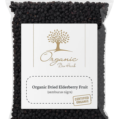 Organic Dried Elderberry Fruit (Sambucus Nigra) 6 oz - Organic Bio Herbs