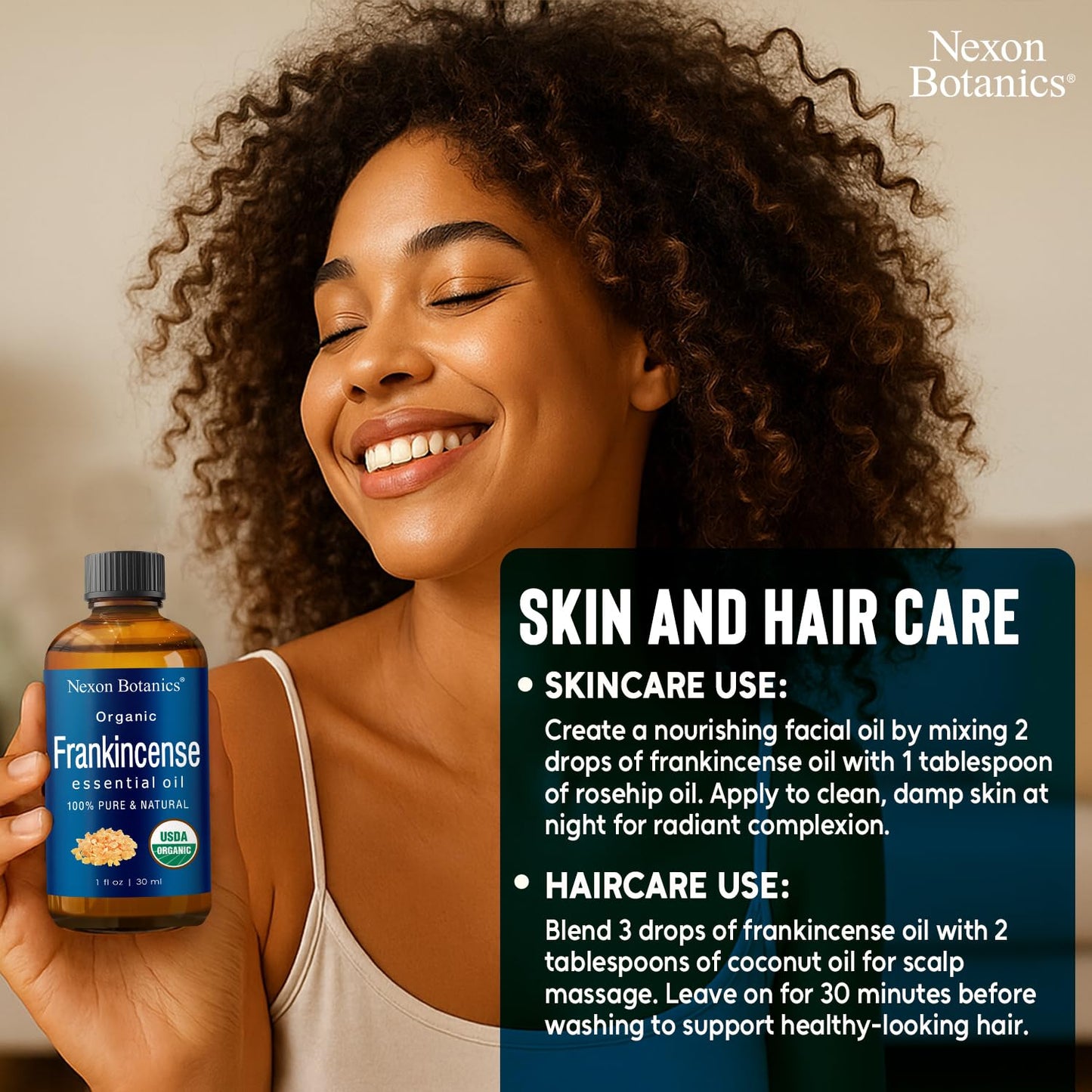 Organic Frankincense Essential Oil 30 ml | Nexon Botanics - Pure & Natural