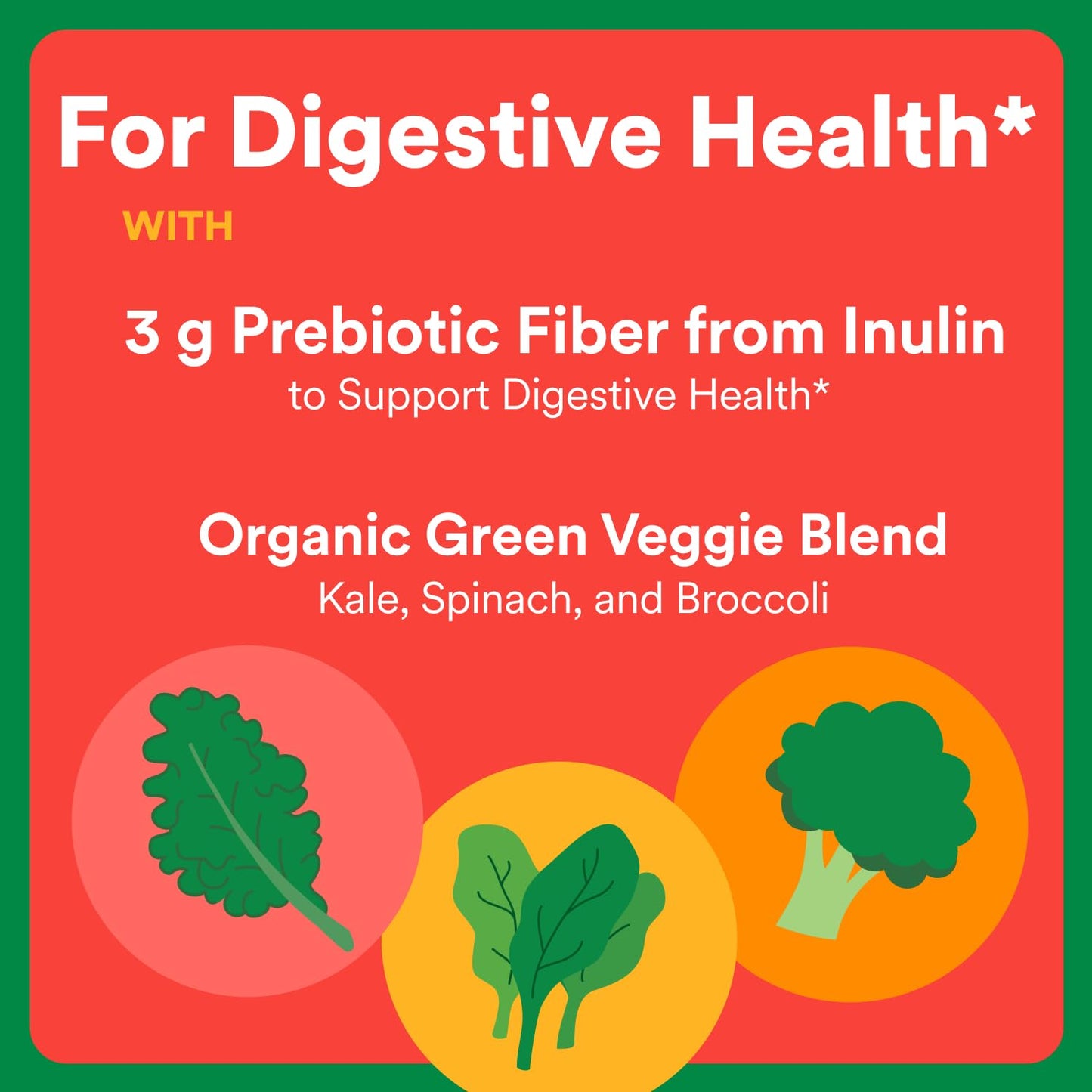 SmartyPants Kids Fiber & Veggies Gummies – Prebiotic Fiber, 60 Count