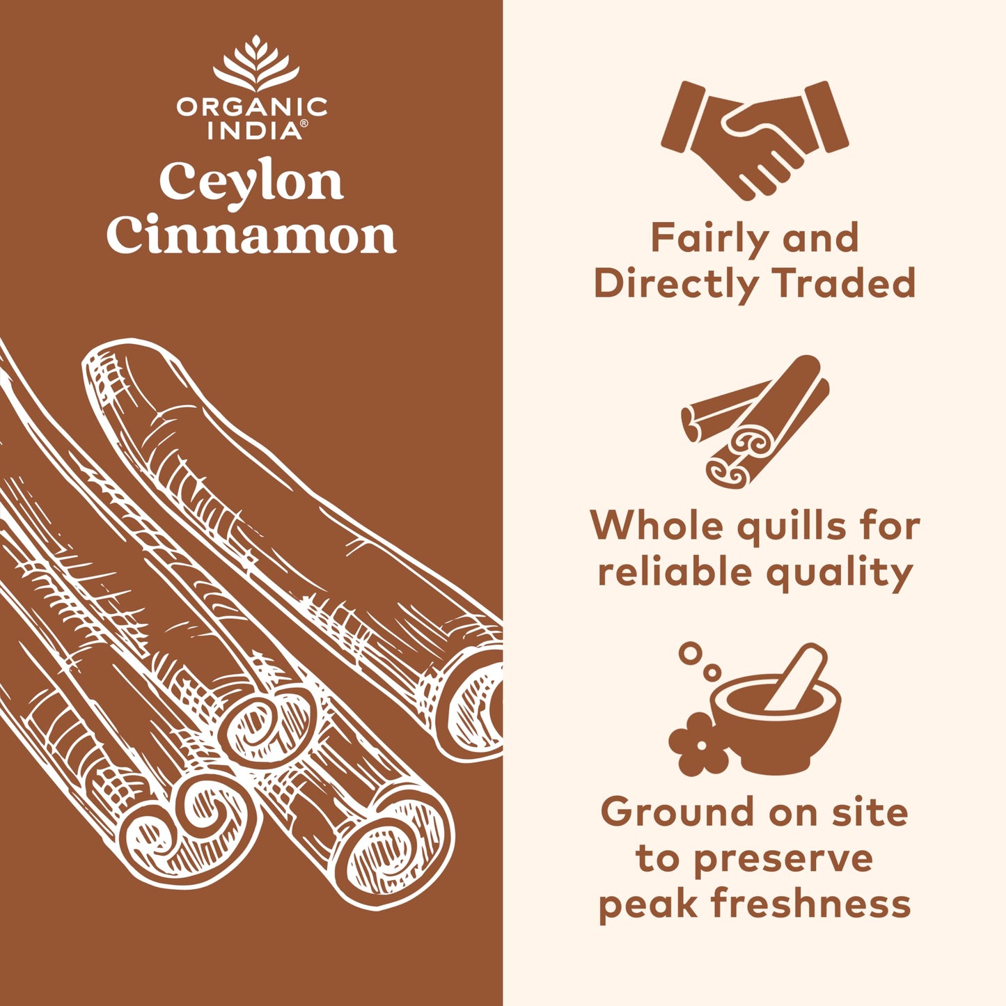 Organic India Ceylon Cinnamon Supplement | Cinnamon Capsules