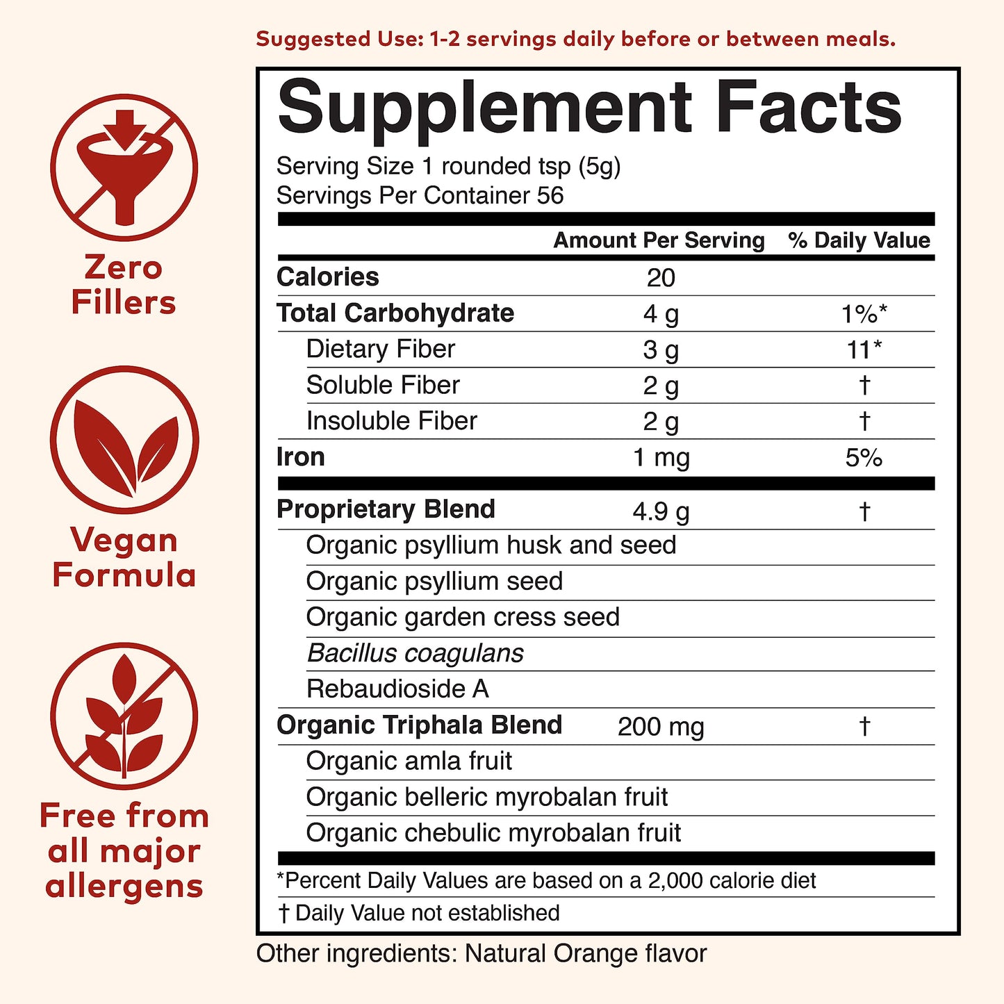 Organic India Psyllium Husk Powder – Probiotic Fiber, Organic, Vegan, Gluten Free, 10 oz