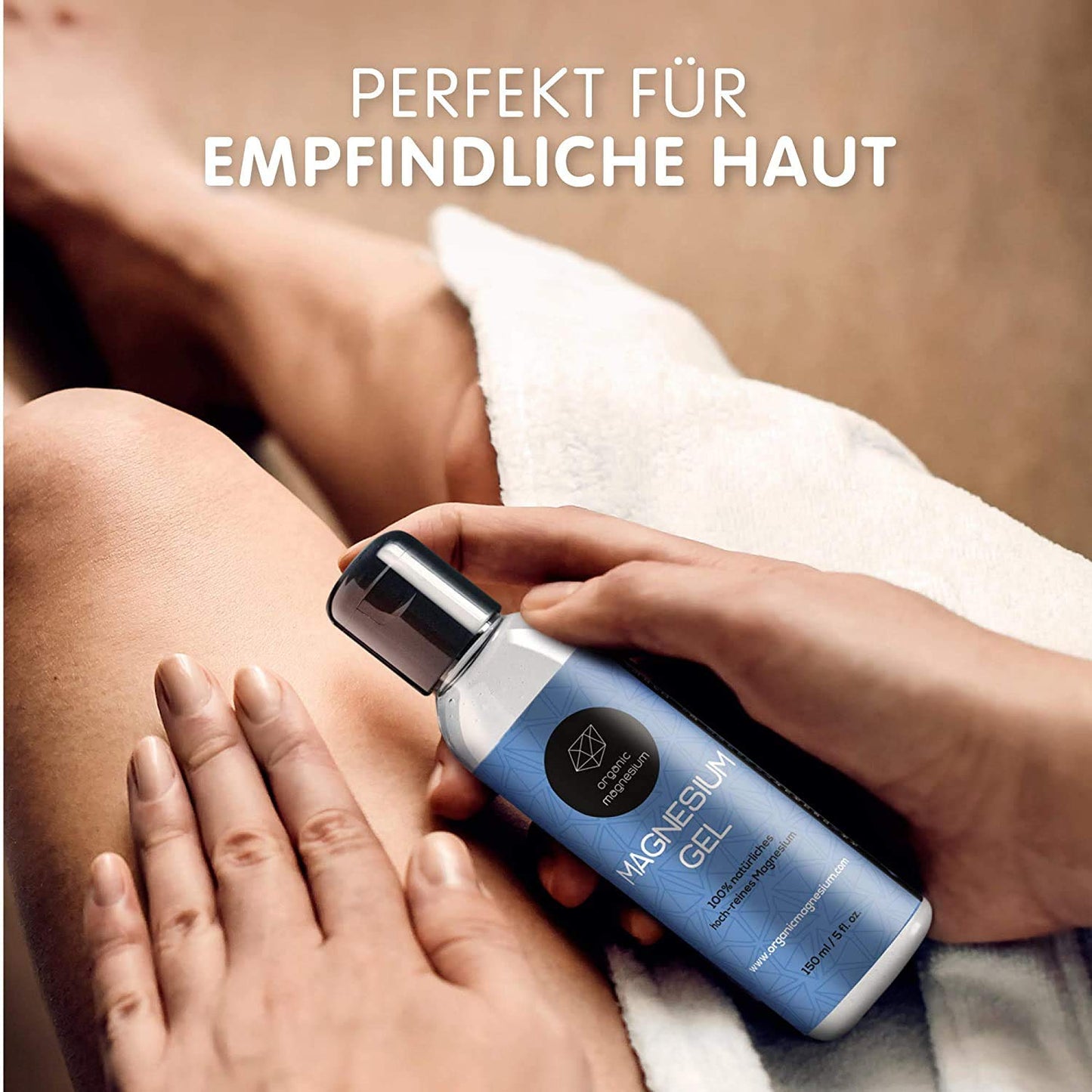 Organic Magnesium Gel - 30% Magnesium Chloride | Zechstein Inside | For Legs, Sports & Sleep (5 fl oz)