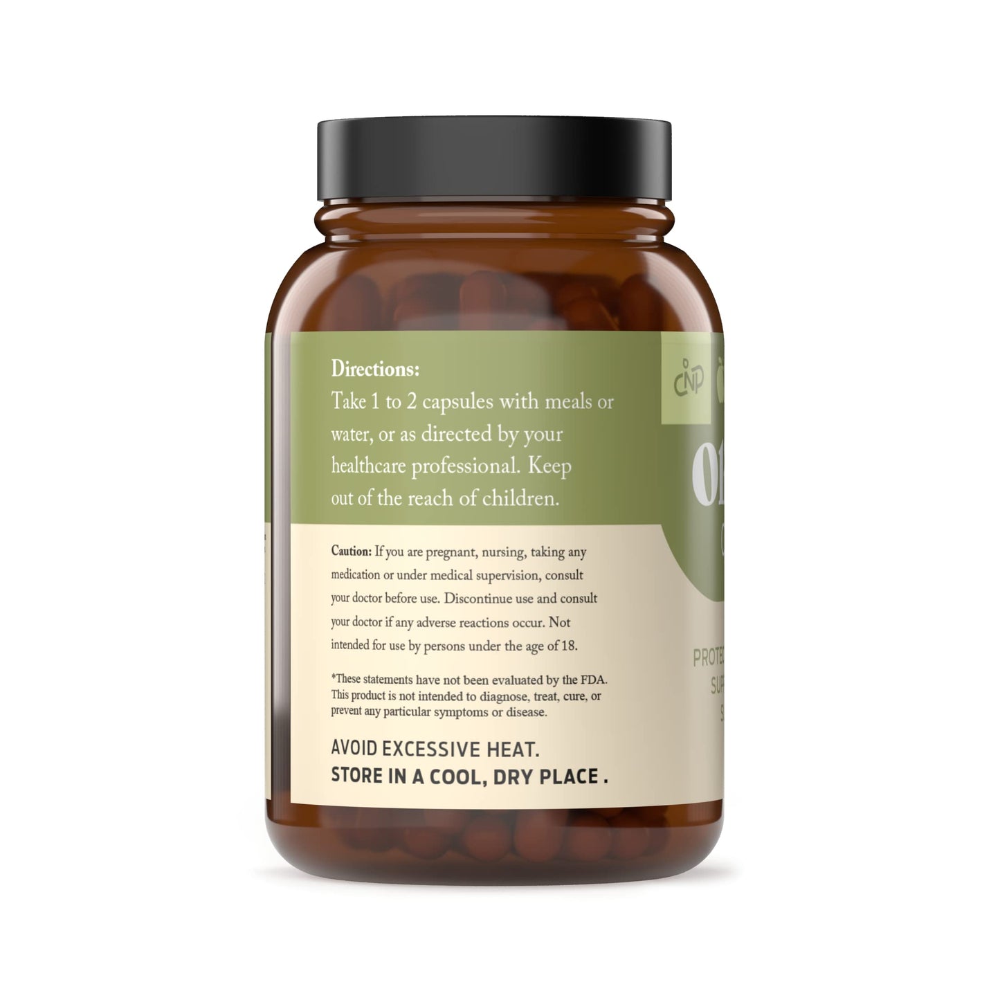 Complete Natural Products Organic Olive Leaf Capsules - 550mg, 100 Count, 1100mg per Serving (Pack of 2)