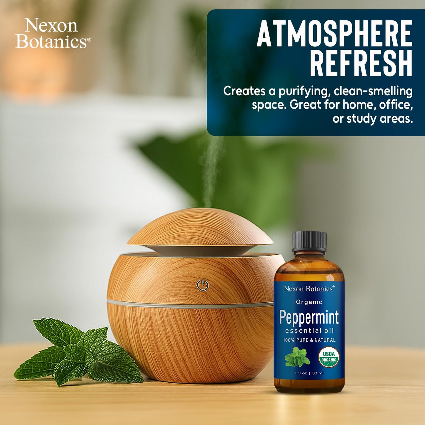 Organic Peppermint Essential Oil 30 ml | Nexon Botanics