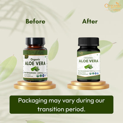 Organic Spree Aloe Vera Tablets | USDA Organic Aloe Barbadensis | Supports Digestion & Skin Health