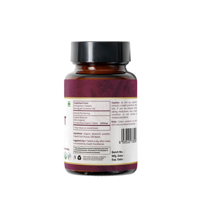 ORGANIC SPREE Beetroot 120 Tablets | Beta Vulgaris (Beetroot) | USDA Organic Certified | Organic and Natural 120tab - Pack of 2